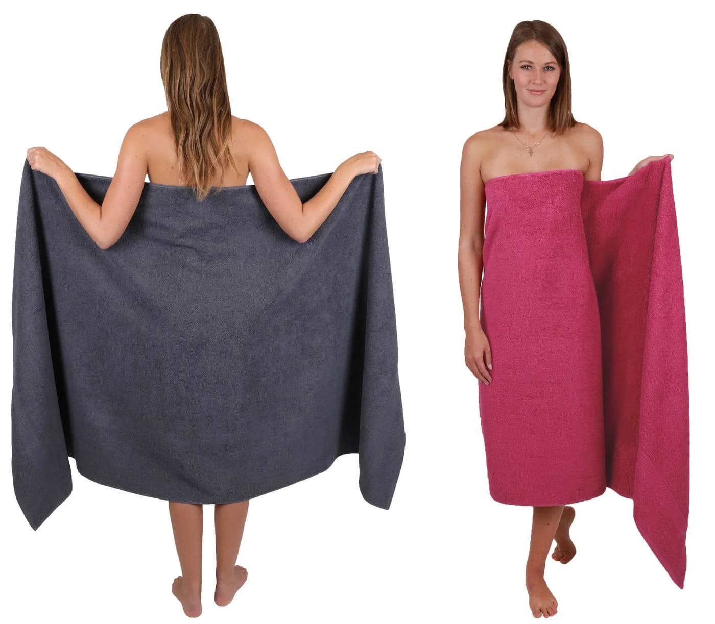 Betz Badetuch 2 Stück XXL PALERMO 100 x 200 cm Baumwolle - Bild 2