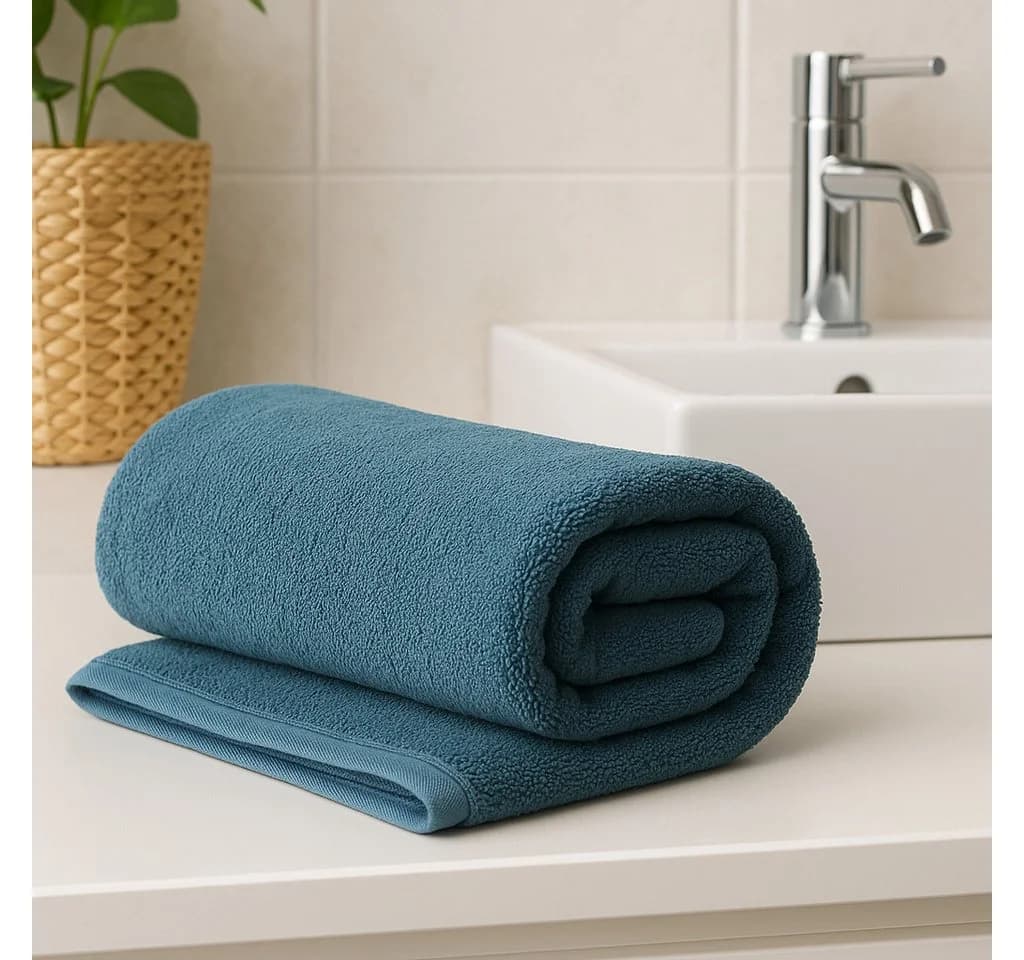 Betz Badetuch Set XXL 2 Stück 100% Baumwolle Grau/Blau - Bild 5