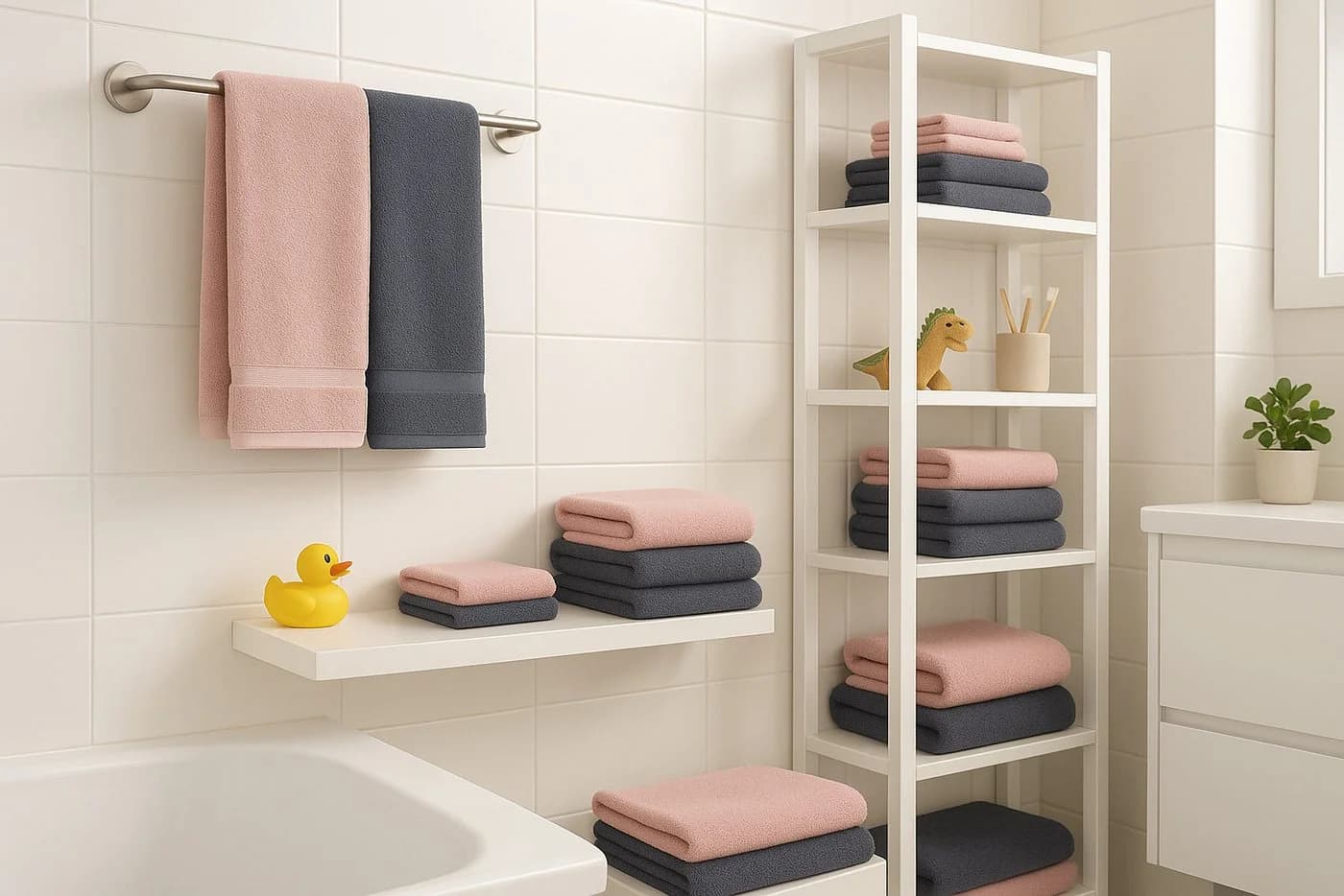 Betz Handtuch Set 12-tlg. Berlin Dunkelgrau Baumwolle