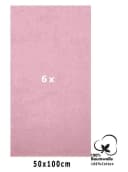 Betz Handtuch-Set 6er Pack Rosa 100% Baumwolle Bild 1