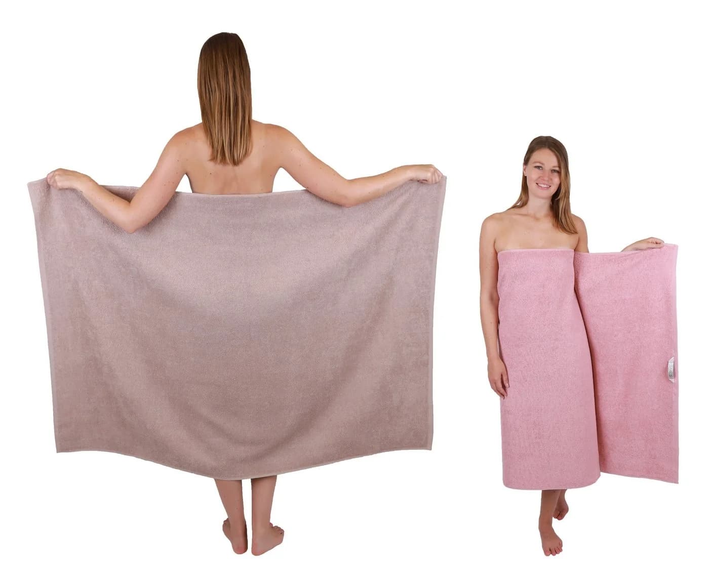 Betz Duschtücher Maxi 2 Stück XXL Badetuch 100x150 cm Braun - Bild 2