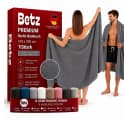 Betz Badetuch Set 2 Stück XXL 100x200 cm 100% Baumwolle Grau Bild 2