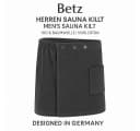 Betz Saunakilt BERLIN Frottee Grau mit Knöpfen 420 g/m² Bild 5