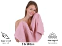 Betz Handtuch Set Berlin 4er Pack Rosa 100% Baumwolle Frottee Bild 5