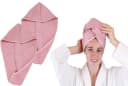 Betz Turban-Handtuch mit Knopf BERLIN Rosa 2-Stück Set Bild 2