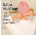 Betz Turban-Handtuch mit Knopf BERLIN Rosa 2-Stück Set Bild 4