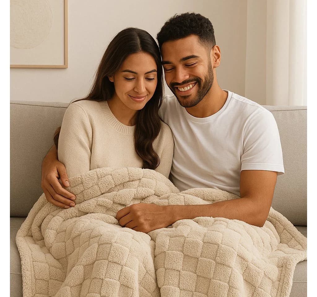 Betz Wohndecke Kuscheldecke VENEDIG Taupe XXL 150x200 cm - Bild 3