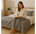 Betz Wohndecke Kuscheldecke VENEDIG Hellgrau XXL 150x200 cm Bild 3