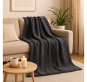 Betz Kuscheldecke BOZEN XXL 150x200 cm Flauschig Grau Bild 1