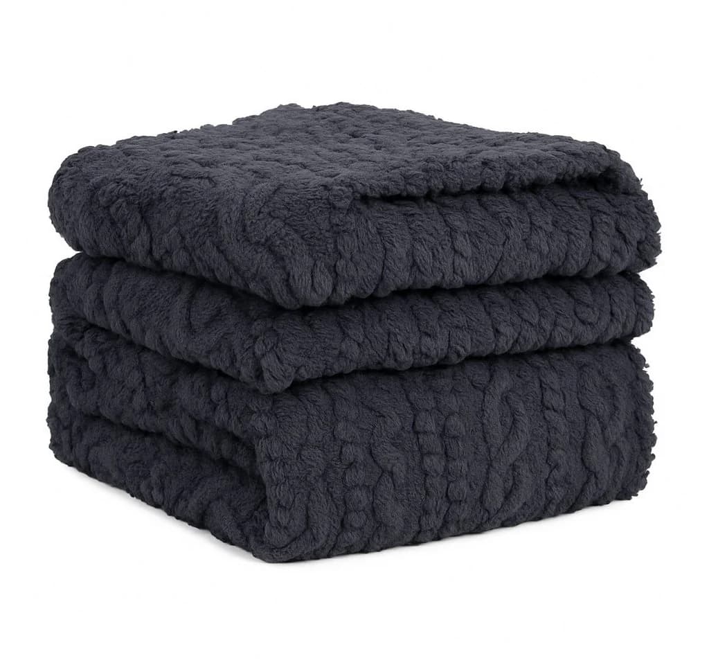 Betz Kuscheldecke BOZEN XXL 150x200 cm Flauschig Grau - Bild 2