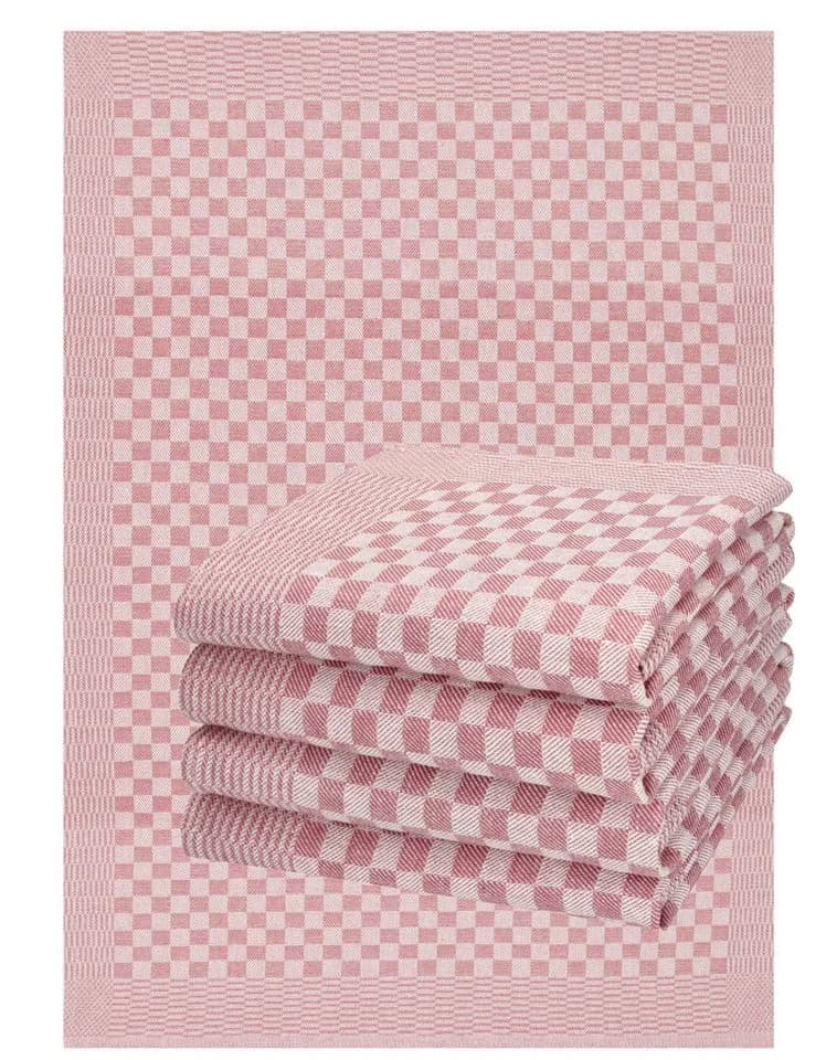 Betz Geschirrtuch Set 10-tlg. 50x100cm Baumwolle Rot - Bild 2