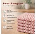 Betz Geschirrtuch Set 10-tlg. 50x100cm Baumwolle Rot Bild 4
