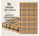 Betz Kuscheldecke MODENA 150x200cm Braune Mikrofaser Decke Bild 5