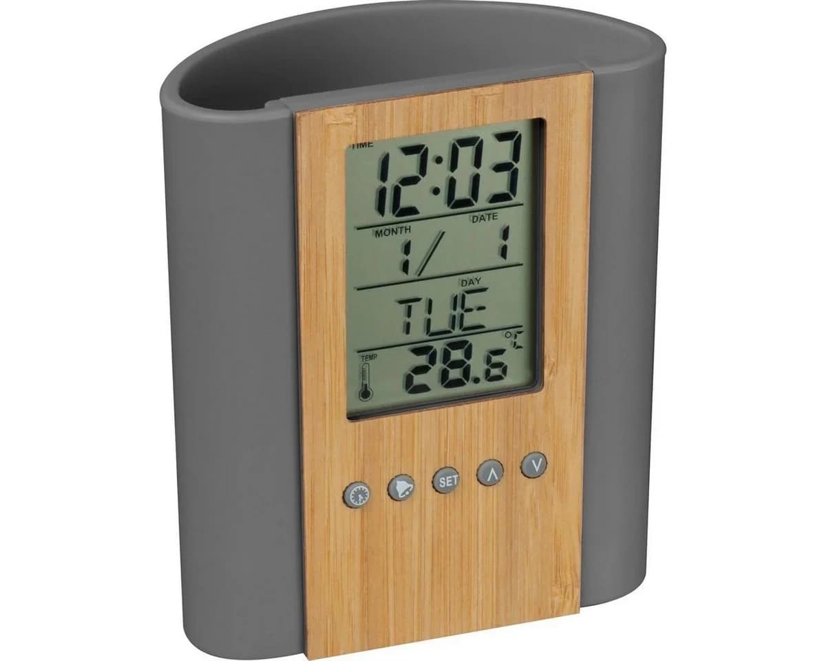 Macma Stifteköcher Organizer mit Uhr, Kalender & Thermometer - Bild 2