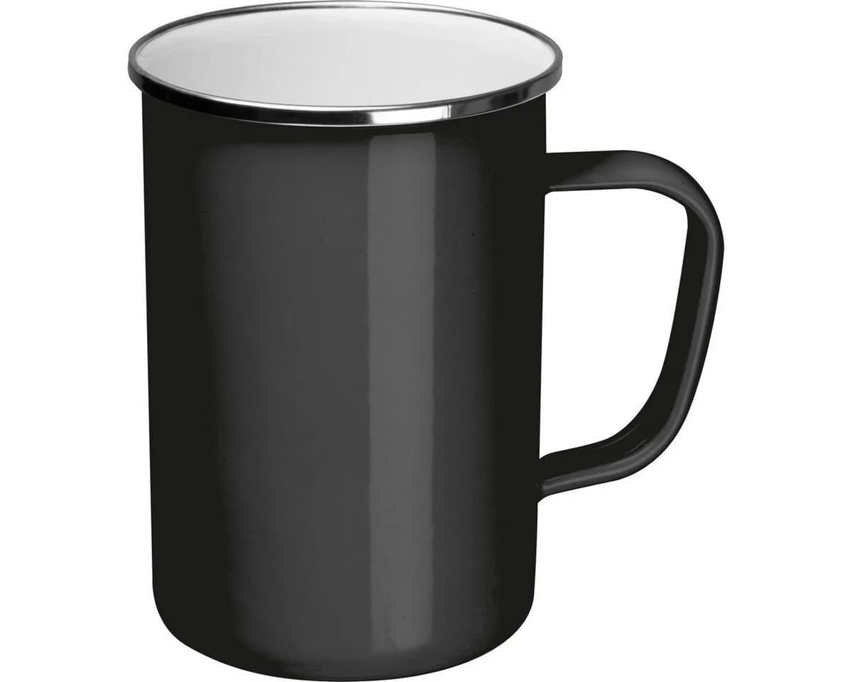 Macma Emaille Tasse Schwarz 550ml - Bild 2