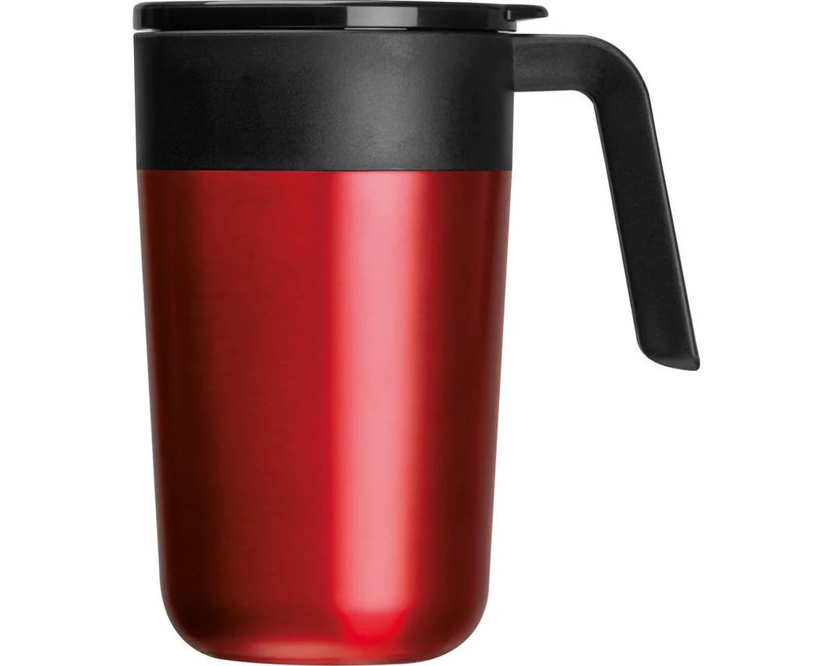 Macma Doppelwandiger Trinkbecher Edelstahl 400ml Rot - Bild 3