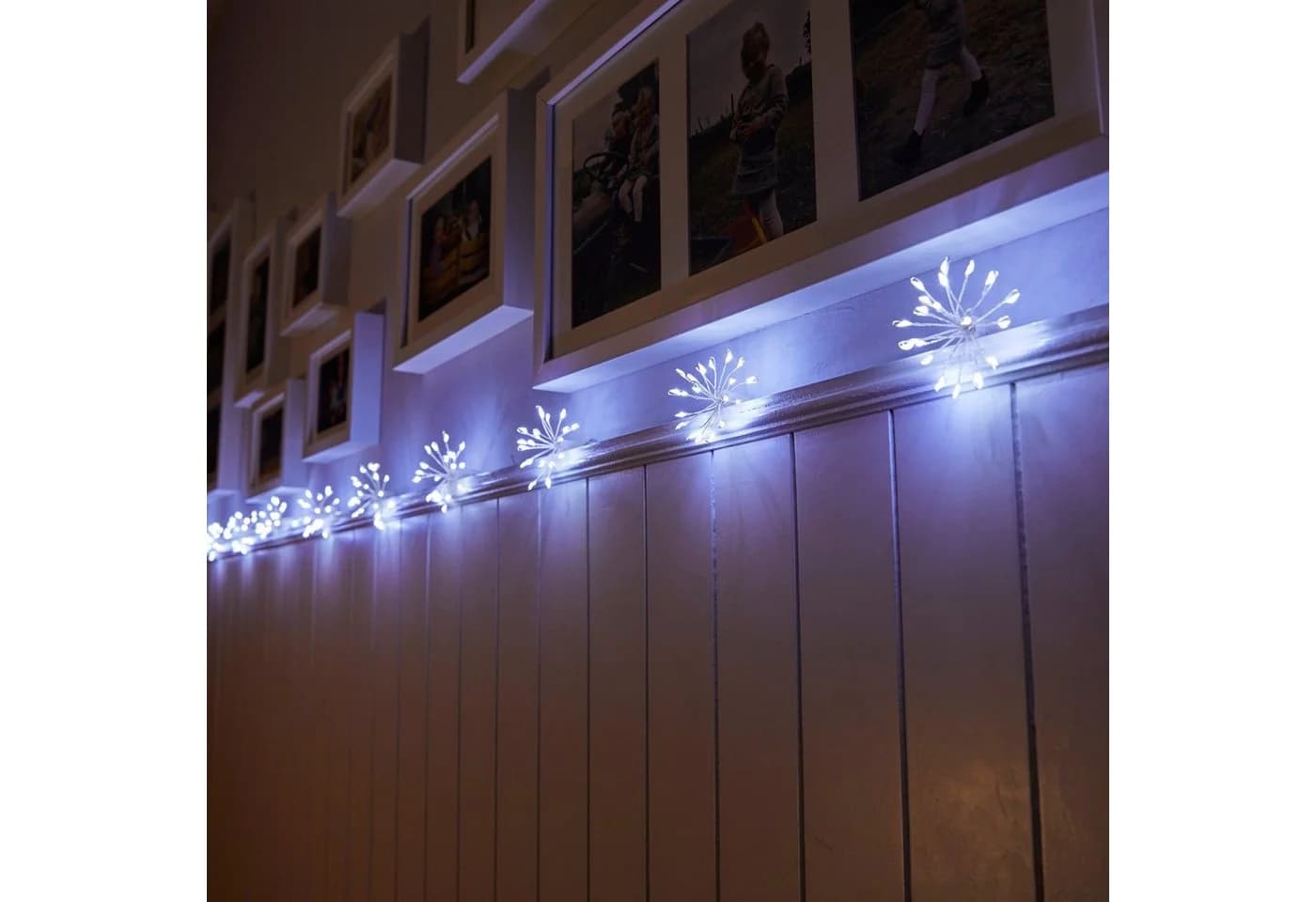 Northpoint LED-Lichterkette 200 LEDs Weiß 180cm Feuerwerkslook - Bild 3