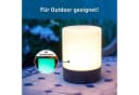 Northpoint LED Tischlampe Schwarz Glas Dimmbar USB Bild 1