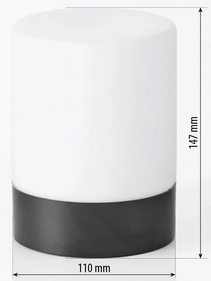 Northpoint LED Tischlampe Schwarz Glas Dimmbar USB - Bild 4