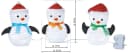 Northpoint Weihnachtsfigur LED 3er Set Pinguin zusammenfaltbar für Innen und Außen Bild 3
