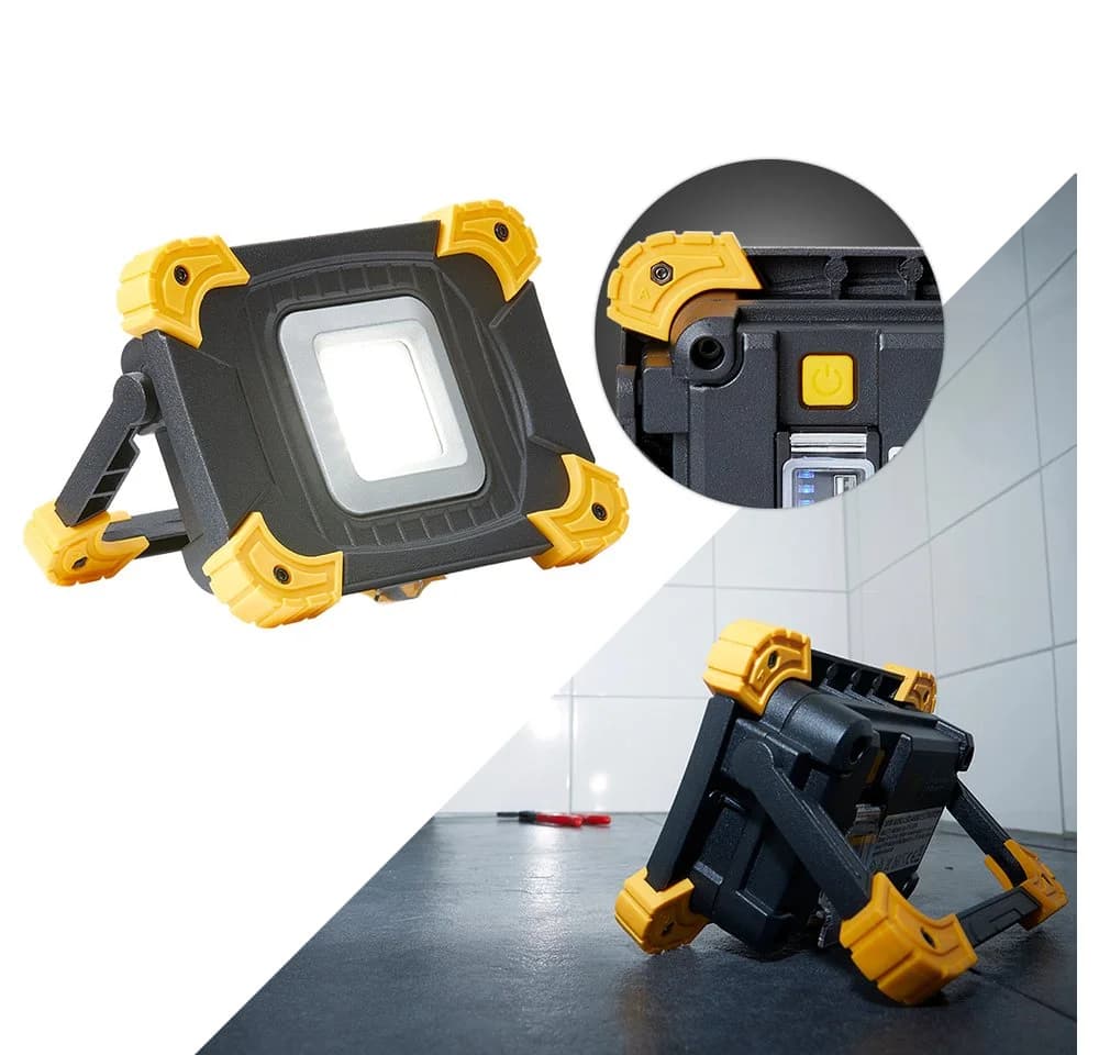 Northpoint LED Baustrahler 1100 Lumen Akku dimmbar IP54 Powerbank - Bild 2