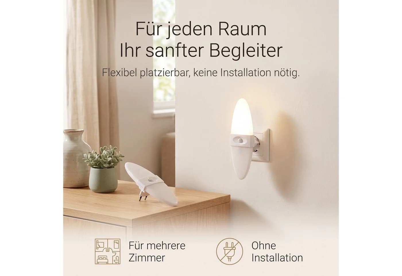 Northpoint LED Nachtlicht 2er Set mit Bewegungsmelder & Dämmerungssensor - Bild 4