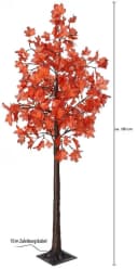 Northpoint LED Herbstbaum 180cm Warmweiß IP44 Timer Bild 3