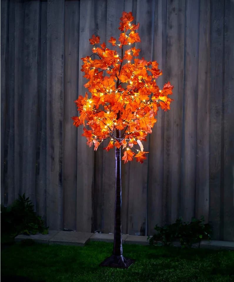 Northpoint LED Herbstbaum 180cm Warmweiß IP44 Timer - Bild 5