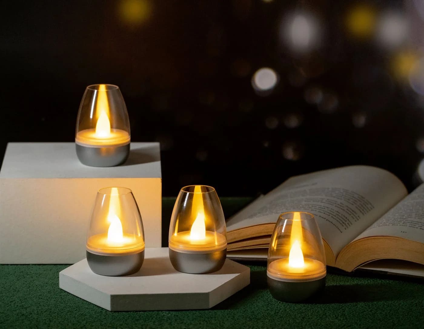 Northpoint LED Akku Lounge Lights 4er Set RGBW Flackereffekt Kabellos - Bild 4