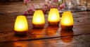 Northpoint LED Akku Lounge Lights 4er Set RGBW Flackereffekt Kabellos Bild 5