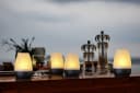 Northpoint LED Akku Lounge Lights 4er Set RGBW Flackereffekt Schwarz Bild 4