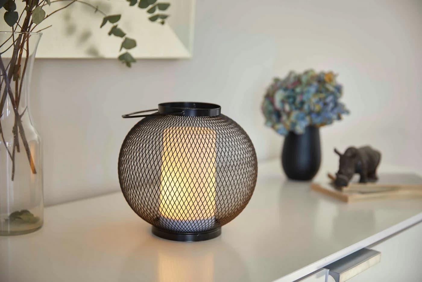 Northpoint LED Laterne aus Metall mit Timer & Flackereffekt - Bild 5