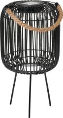 Northpoint LED Solarleuchte Laterne Schwarz Geflochten IP44 Bild 1