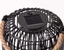 Northpoint LED Solarleuchte Laterne Schwarz Geflochten IP44 Bild 3