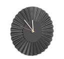 Northpoint Wanduhr Design Edelstahl Fächer Wanduhr Gewelltes Metall Bild 2