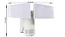 Northpoint LED Wandstrahler mit Batterie und Bewegungsmelder Weiß Bild 1