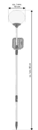 Northpoint LED Solar Gartenstäbe Transparent Wetterfest Bild 1