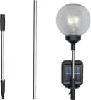 Northpoint LED Solar Gartenstäbe Transparent Wetterfest Bild 2