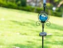 Northpoint LED Solar Gartenstäbe Blau Außenbereich Wetterfest Bild 4