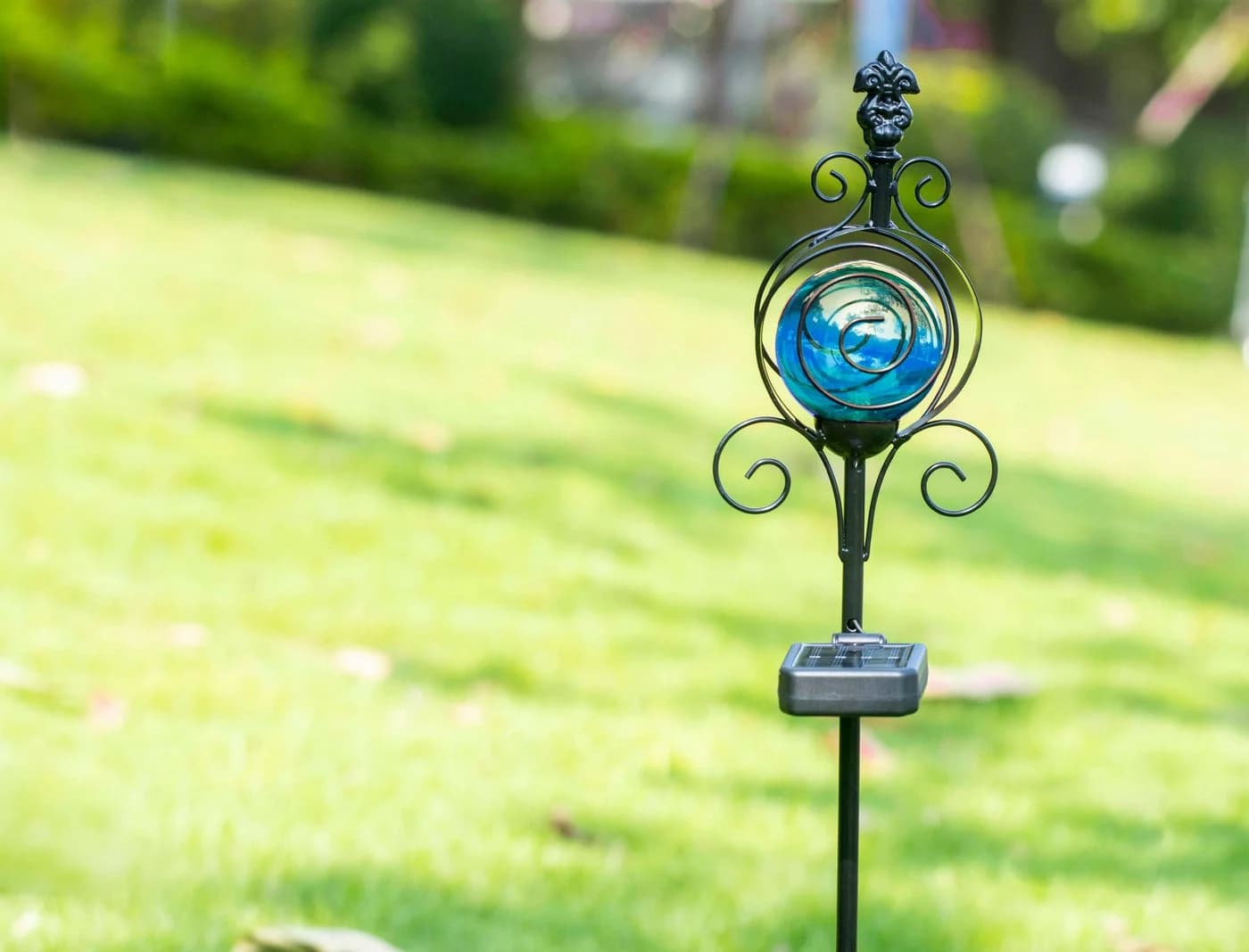 Northpoint LED Solar Gartenstäbe Blau Außenbereich Wetterfest - Bild 4