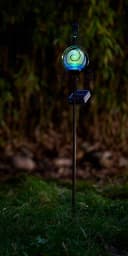 Northpoint LED Solar Gartenstäbe Blau Außenbereich Wetterfest Bild 5