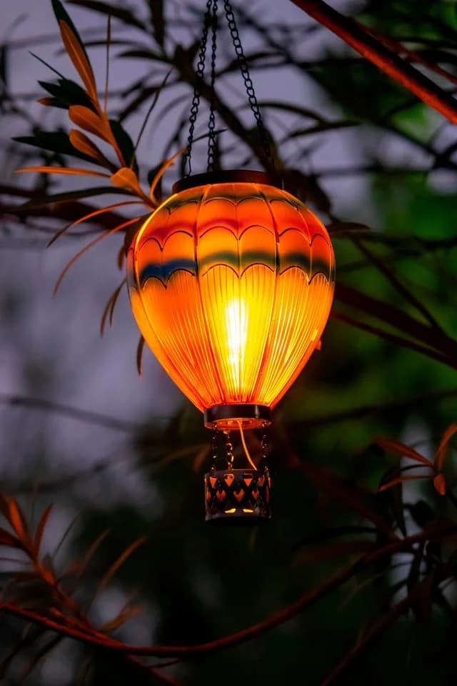 Northpoint LED Gartenleuchte Heißluftballon Solar Windlicht - Bild 3