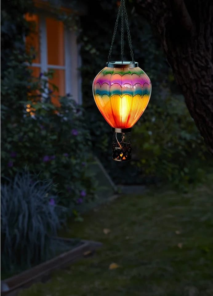Northpoint LED Gartenleuchte Heißluftballon Solar Windlicht - Bild 4