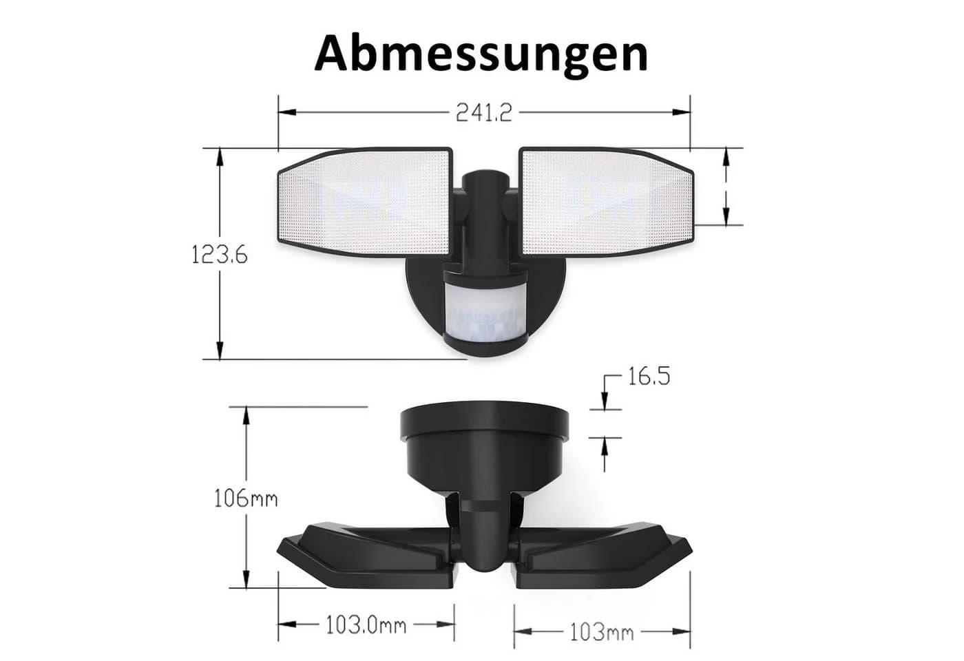 Northpoint LED Wandstrahler mit Bewegungsmelder 400 Lumen - Bild 4