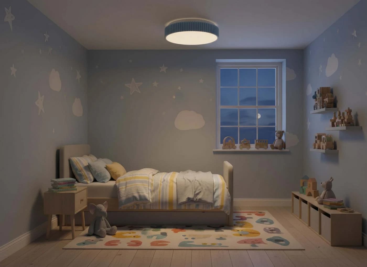 Northpoint LED Deckenleuchte Kinderzimmer Nachhaltig Blau 3000K - Bild 3
