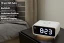 Northpoint Radiowecker DAB+ Weiß mit Kabelloser Ladestation und Nachtlicht Bild 4