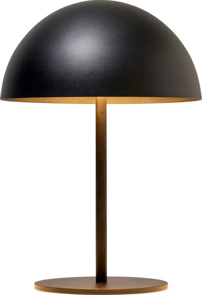 Northpoint LED Tischleuchte Pilzform Metall Akku USB-C Schwarz