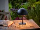 Northpoint LED Tischleuchte Pilzform Metall Akku USB-C Schwarz Bild 2