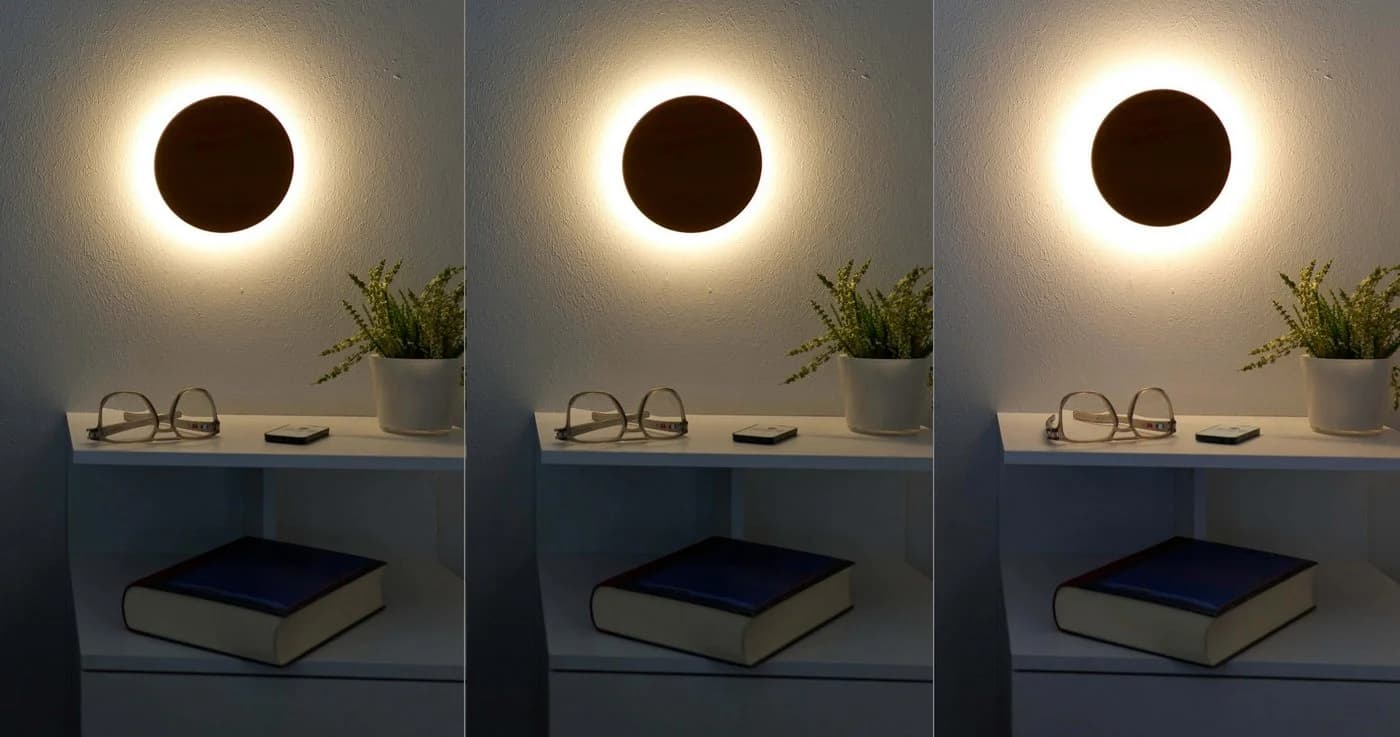 Northpoint LED Wandleuchte Echtholz Dimmbar mit Fernbedienung - Bild 4