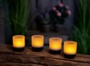 Northpoint LED Akku Lounge Lights 4er-Set RGBW Touchsensor Schwarz Bild 1